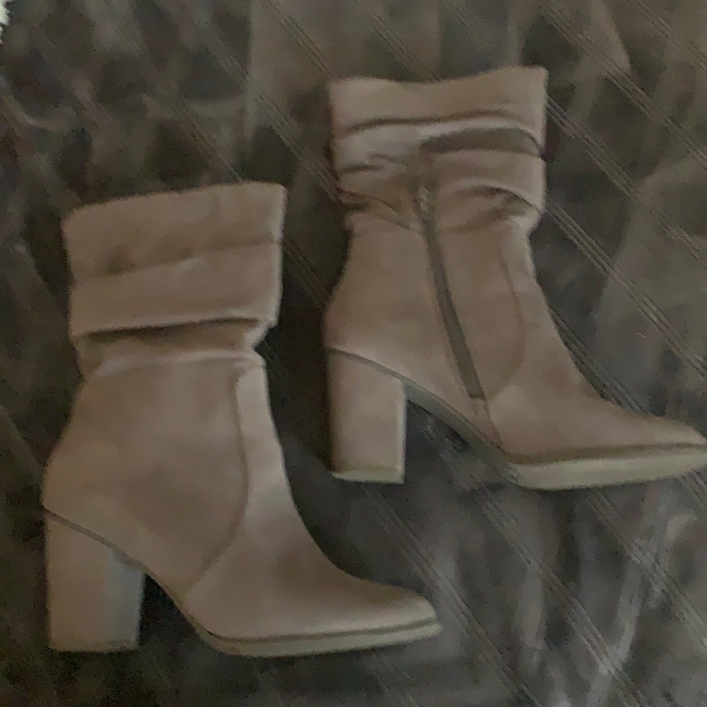 Gray boots